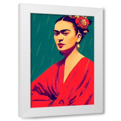 Enjoy Every Moment White Modern Wood Framed Art Print by Treechild