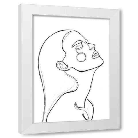 The Heat White Modern Wood Framed Art Print by Treechild