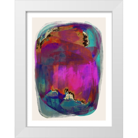 Planet X White Modern Wood Framed Art Print by Treechild