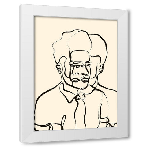 The Past And The Future White Modern Wood Framed Art Print by Treechild