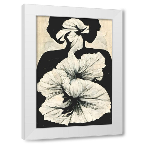 The Healing White Modern Wood Framed Art Print by Treechild