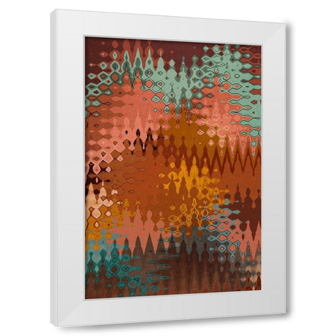 Maroccan Pattern White Modern Wood Framed Art Print by Treechild