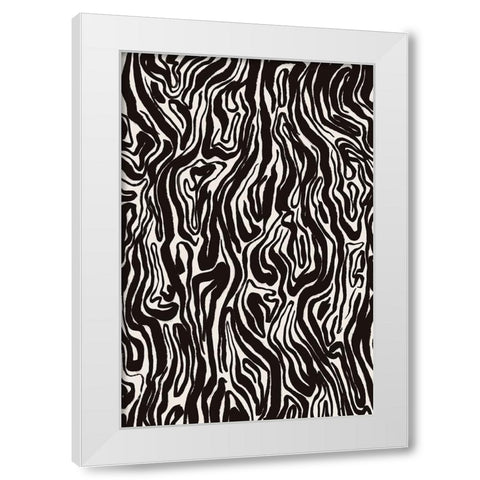 Tree Bark Pattern White Modern Wood Framed Art Print by Treechild