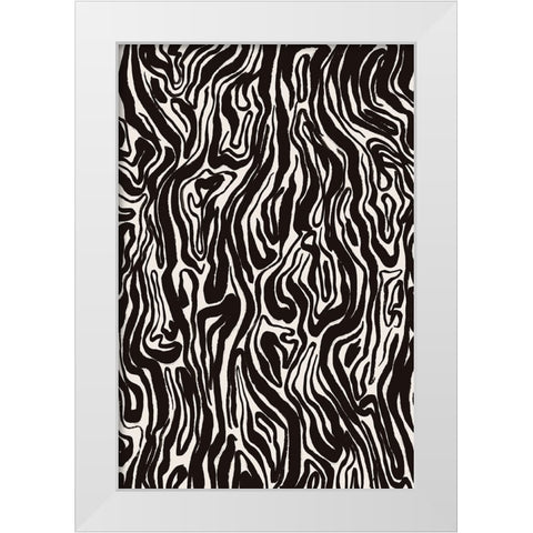 Tree Bark Pattern White Modern Wood Framed Art Print by Treechild