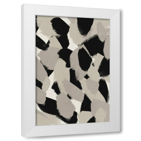 Big Stony Pattern White Modern Wood Framed Art Print by Treechild