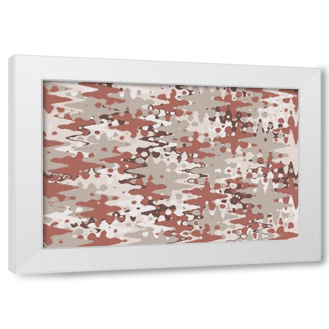Liquid Pastel Colors Pattern White Modern Wood Framed Art Print by Treechild