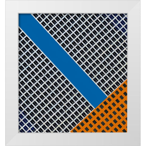 Abstract - Manhattan New York White Modern Wood Framed Art Print by Orbach, Arnon