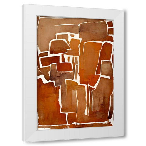 Cutted White Modern Wood Framed Art Print by Treechild