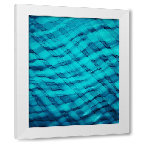 Teally Ripple White Modern Wood Framed Art Print by Mann, Tara