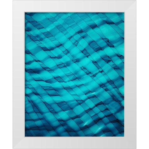 Teally Ripple White Modern Wood Framed Art Print by Mann, Tara