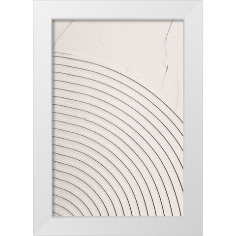 Mud Texture 07 White Modern Wood Framed Art Print by Pictufy Studio III