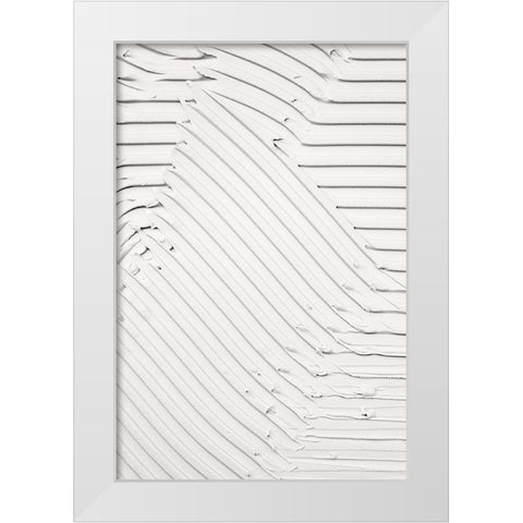 Mud Texture 010 White Modern Wood Framed Art Print by Pictufy Studio III