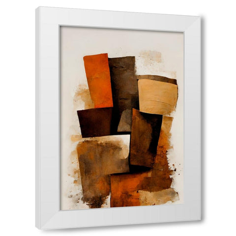Turf White Modern Wood Framed Art Print by Treechild