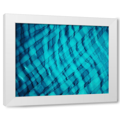 Teally Ripple horizontal White Modern Wood Framed Art Print by Mann, Tara