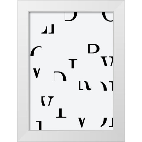 World White Modern Wood Framed Art Print by Grace Agustin, Wendy
