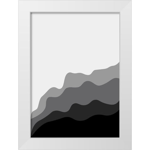 Mono White Modern Wood Framed Art Print by Grace Agustin, Wendy