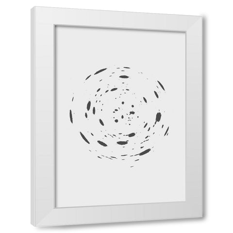 Chaos White Modern Wood Framed Art Print by Grace Agustin, Wendy