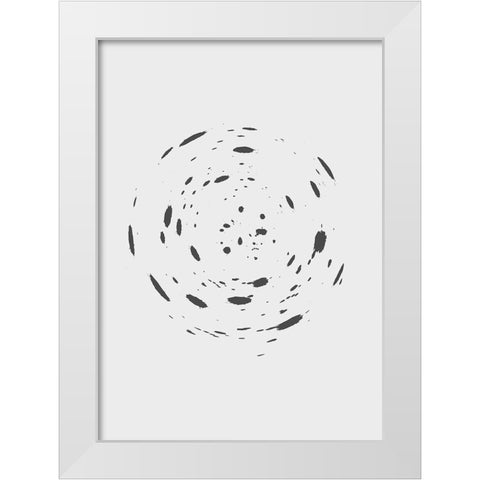 Chaos White Modern Wood Framed Art Print by Grace Agustin, Wendy