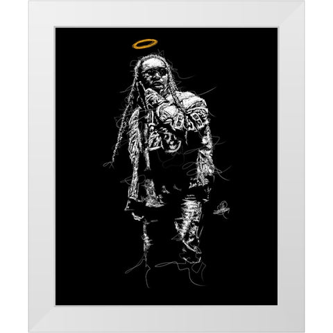 Take off White Modern Wood Framed Art Print by Saltson, Joseph