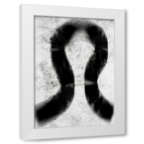 Drift White Modern Wood Framed Art Print by Elmoudden, Omar