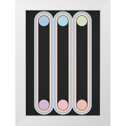 Elastic heart White Modern Wood Framed Art Print by Elmoudden, Omar
