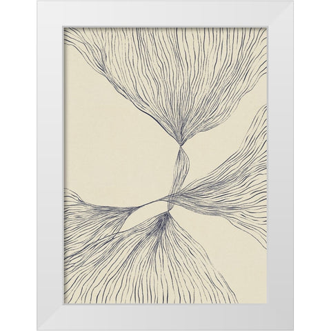 Interaction #2 White Modern Wood Framed Art Print by Galitsyna, Alisa