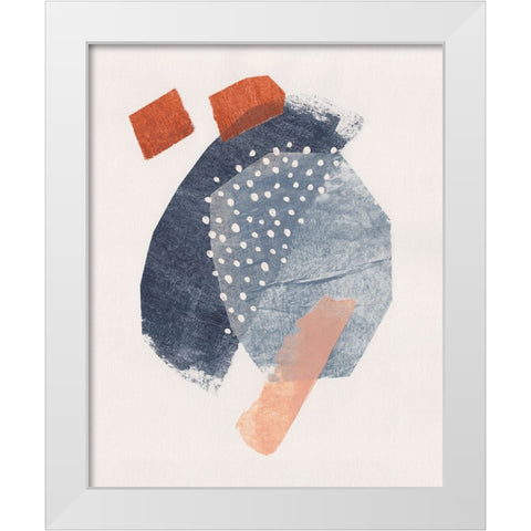 Five Shapes #1 White Modern Wood Framed Art Print by Galitsyna, Alisa