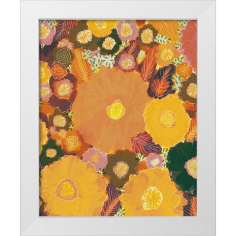 Magic Garden White Modern Wood Framed Art Print by Galitsyna, Alisa