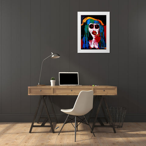 Richard White Modern Wood Framed Art Print by Belickiene, Julija