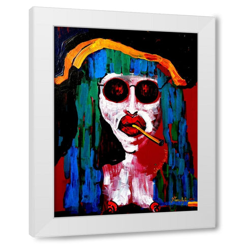 Richard White Modern Wood Framed Art Print by Belickiene, Julija