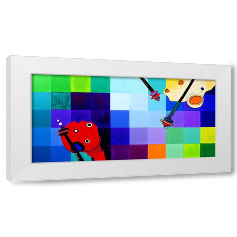 April White Modern Wood Framed Art Print by Belickiene, Julija