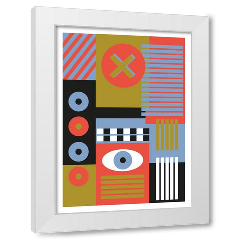 Stranger White Modern Wood Framed Art Print by Ortiz, Sergio