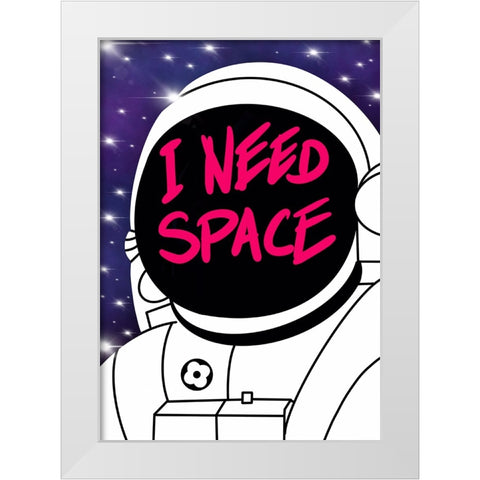 I need spece White Modern Wood Framed Art Print by Harstedt, Tomas
