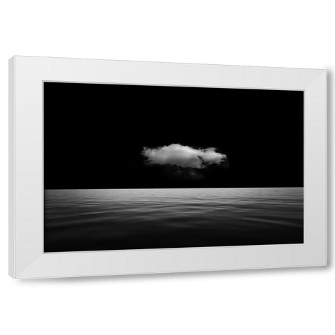 Lonely Cloud White Modern Wood Framed Art Print by Eisele, Stefan