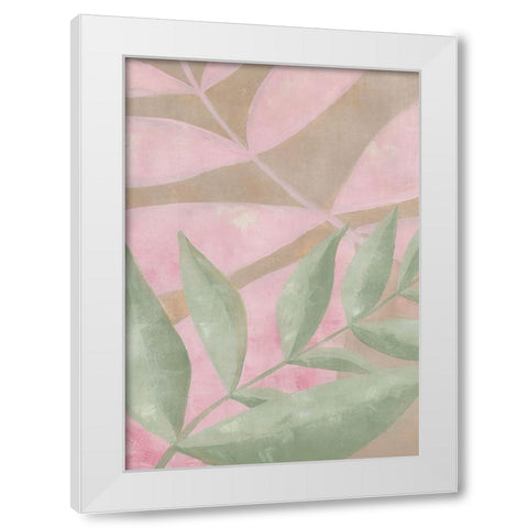Ryung leaves White Modern Wood Framed Art Print by Laiz Blursbyai, Rosana
