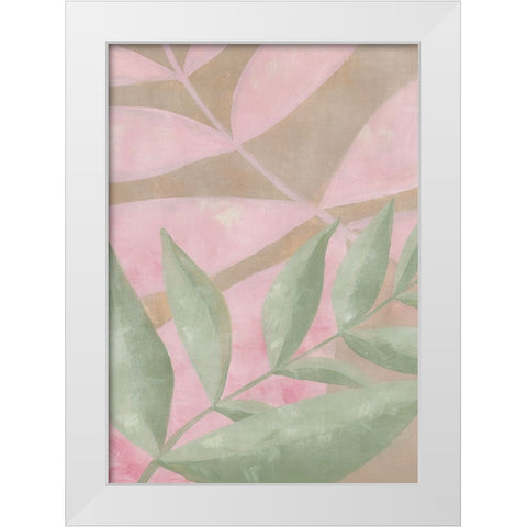 Ryung leaves White Modern Wood Framed Art Print by Laiz Blursbyai, Rosana