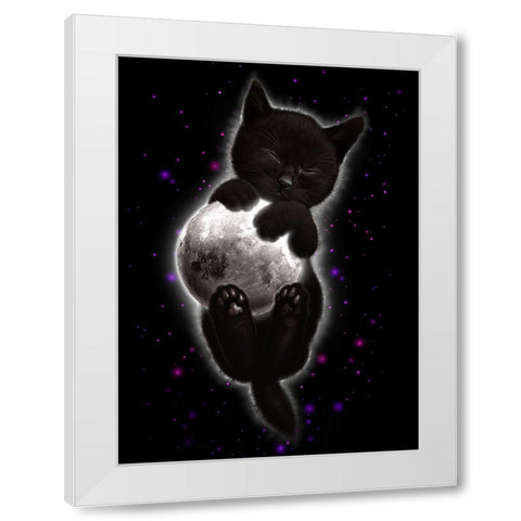 Norma White Modern Wood Framed Art Print by Lawless, Adam