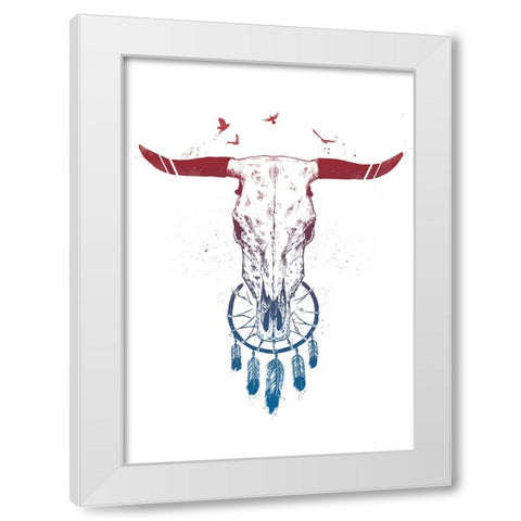 Beautiful dream White Modern Wood Framed Art Print by Solti, Balazs