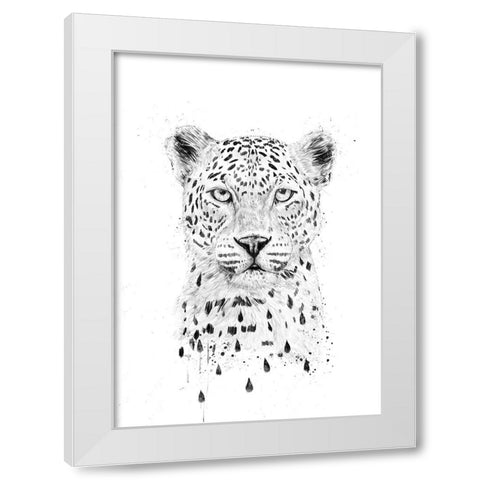 Raining again White Modern Wood Framed Art Print by Solti, Balazs