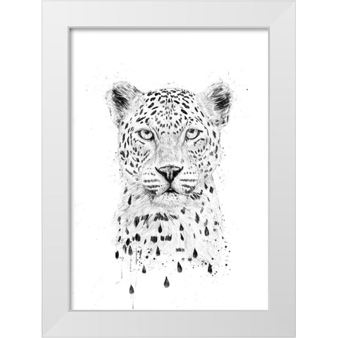 Raining again White Modern Wood Framed Art Print by Solti, Balazs