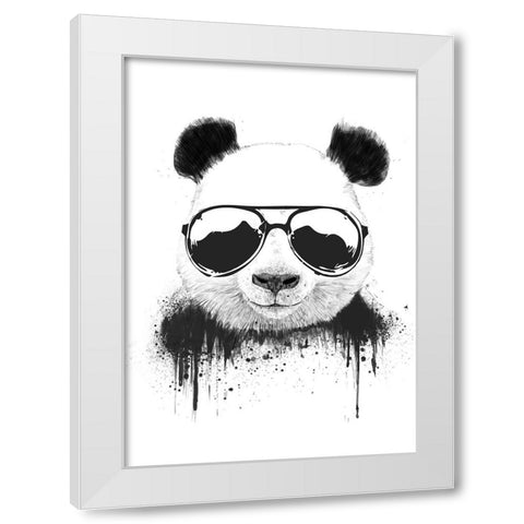 Stay Cool White Modern Wood Framed Art Print by Solti, Balazs