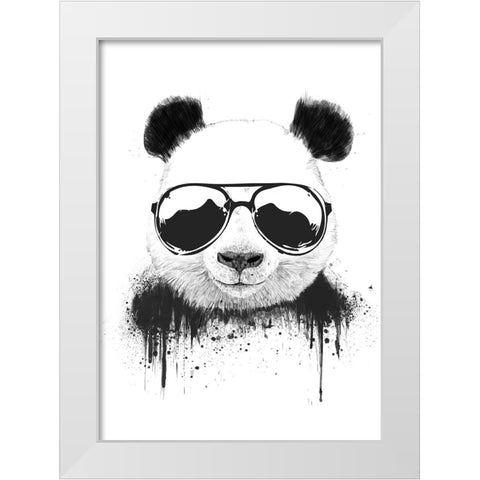 Stay Cool White Modern Wood Framed Art Print by Solti, Balazs