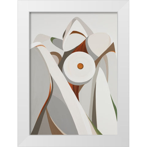 Home II White Modern Wood Framed Art Print by Florea, Simona