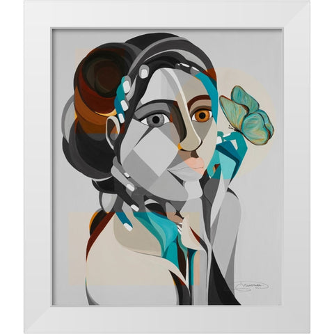 Hands of Change White Modern Wood Framed Art Print by Florea, Simona