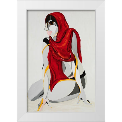 Malala Yousafzai White Modern Wood Framed Art Print by Florea, Simona