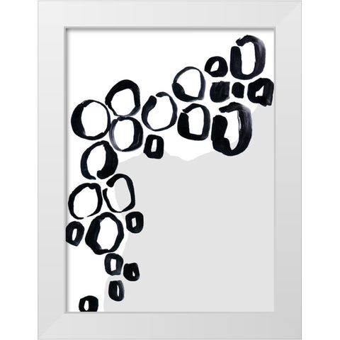Baigh I White Modern Wood Framed Art Print by Laiz Blursbyai, Rosana