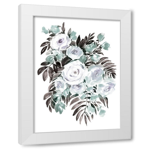 Harriet bouquet in steel White Modern Wood Framed Art Print by Laiz Blursbyai, Rosana