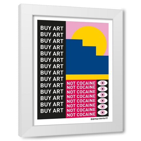BUY ART White Modern Wood Framed Art Print by Ortiz, Sergio