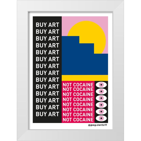 BUY ART White Modern Wood Framed Art Print by Ortiz, Sergio