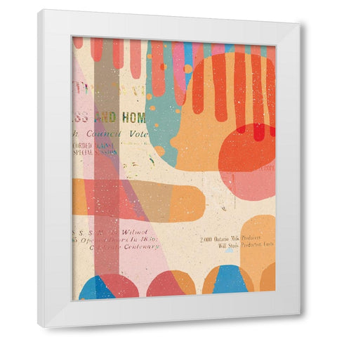 Hot off the Press White Modern Wood Framed Art Print by Demir, Aylin